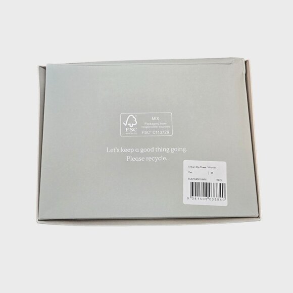 Ettitude Bamboo Sateen Slip Dress Oat Sustainable Quiet Luxury Minimalist NWT - Picture 6 of 10